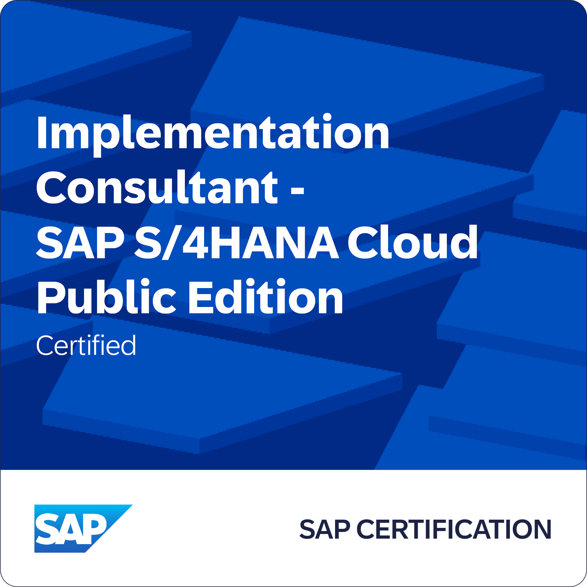 SAP Certified Implementation Consultant - SAP S/4HANA Cloud Public Edition